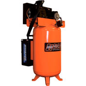 EMAX Power 7.5HP Silent Air 2-Stage Compressor, 80 Gal, Vertical, 175 PSI, 26 CFM, 208/230V