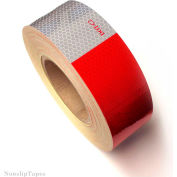 Heskins DOT C2 Approved Conspicuity Reflective Tape, 11" Red/7" White, 2" x 150', 1 Roll