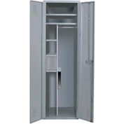 Hallowell® Emergency Response All-Welded Equipment Locker, 24 po L x 24 po P x 72 po H, gris, assemblé