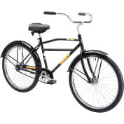 Husky Bicycles 26" Men's Industrial Cruiser HD-120 w/Solid Tire& Drum Brake, Black