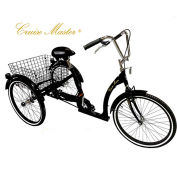 Husky Bicycles 24'' Cruise Master Adult Tricycle, T324, Black