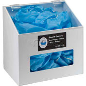 Horizon Mfg. 1-Compartment White Hair Net/Beard Cover/Shoe Cover/Arm Protector Dispenser