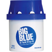 Nilodor Big Blue Tank Drop-In Nettoyeur de toilettes, Parfum frais, 12/Caisse