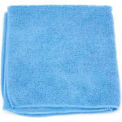 Range serviettes en microfibre MicroWorks 16 "x 16", bleu 12 serviettes/Pack-2502-B-DZ