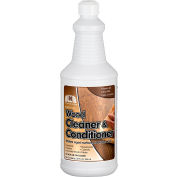 Nilodor RTU Nettoyeur de bois et conditionneur, non parfumé, bouteille quart, 6 bouteilles/étui