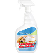 Nilodor Certified® Pet Urine Odor & Stain Eliminator, Quart Bottle, 6/Case