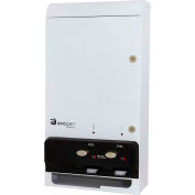 Hospeco EvoGen® Dual Sanitary Napkin, Tampon Vendor, White Metal, Free Vending - EV1-FREE