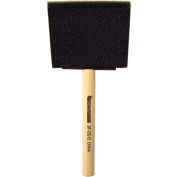 3" Foam Brush W/Wood Handle - BF05015 - Pkg Qty 36