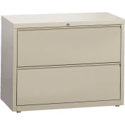 Hirsh Industries® HL10000 Series® Lateral File 36" Wide 2-Drawer - Putty