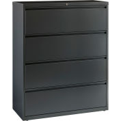 Hirsh Industries® HL10000 Series® Lateral File 42" Wide 4-Drawer - Charcoal