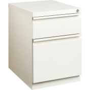 Hirsh Industries® 20" Deep Mobile Pedestal Box/File - Blanc