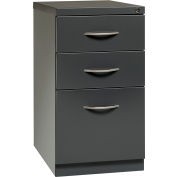 Hirsh Industries® 23" Deep Mobile Pedestal, Box/Box/File with Arch Pull Handles - Charbon