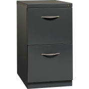 Hirsh Industries®23 » Deep Mobile Pedestal, File/File avec Arch Pull Handles - Charcoal