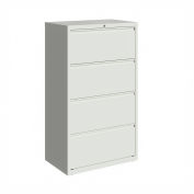 Hirsh Industries® 30" Wide 4-Drawer Lateral File Cabinet - White