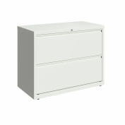 Hirsh Industries® 36" Wide 2-Drawer latérale File Cabinet - Blanc