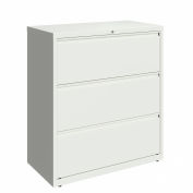 Hirsh Industries® 36" Wide 3-Drawer Lateral File Cabinet - White