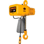 Harrington NER005L-15 NER Electric Hoist w/ Hook Suspension - 1/2 Ton, 15' Lift, 15 ft/min, 208V