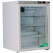 American Biotech Supply Premier Freestanding Undercounter Refrigerator, 5.2 Cu.Ft., Glass Door