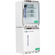 ABS Premier Pharmacie / Vaccine Réfrigérateur et Congélateur Combinaison, 9 Pi³, 1 Verre & 1 Portes Pleines