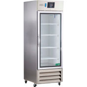 American Biotech Supply Premier Pharmacy Réfrigérateur, 23 pi³, acier inoxydable, porte en verre