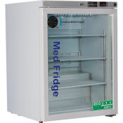 ABS Premier Pharmacy/Vaccine Undercounter Refrigerator, 5.2 Cu. Ft., Freestanding, Glass Door