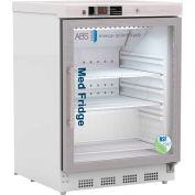 ABS Undercounter Glass Door Vaccine Réfrigérateur, 4,6 CuFt, certifié NSF