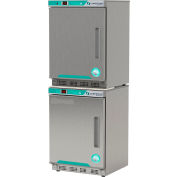 CorePoint Scientific White Diamond Réfrigérateur & Congélateur Combo, 9 pi³, acier inoxydable, charnière gauche