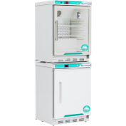 CorePoint Scientific White Diamond Refrigerator & Freezer Combo, 9 Cu.Ft., Glass Door