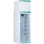 CorePoint Scientific White Diamond Refrigerator/Freezer, Auto Defrost Freezer 12 Cu.Ft,, Glass Door