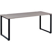 Bureau d'Interion® Open Plan - 60 po l x 24 po P x 29 po H - Top gris à pattes noires