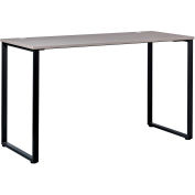 Interion® Open Plan Standing Height Desk - 60 po l x 24 po P x 40 po H - Top gris à pattes noires