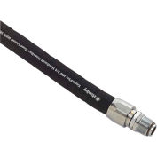 NPTF Husky 3/4" M x 9' EagleFlex dur noir gaz tuyau w/Permanent attelage - CP12HW09