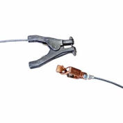 Hubbell GCSI-AH-10 Hand Clamp & Alligator Clip w/ 10 Ft. 7X19 Insulated Stranded Flex. Steel Cable