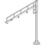 Hubbell Swing Boom w / support monté au sol et poids de 190 lb, 120 « W, jaune