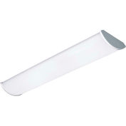 Columbia CRW LED Round Wraparound 4' Lamp, Switchable Lumens & CCT, Dimming, 120-277V