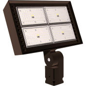 Hubbell Outdoor Ratio LED Floodlight, 30000L, 265W, 50K, Wide Dist, Trunnion Mt, 120-277v