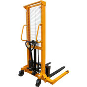 Global Industrial Hand And Foot Pump Operated Lift Truck, 62" Lift, 2200 Lb. Capacity
