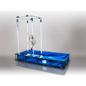 Husky en aluminium/PVC décontamination piscine avec douche ALFDP-55WS - 60" Lx84 « Wx205 » Cap H 180 Gal. Bleu