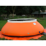 Husky haut-face auto support Tank HS-1000-22 oz épaisseur 102 "dia. x 44" H 1000 gallon bleu