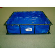 Armature en acier Husky PVC décontamination piscine STFDP-55 - 22 onces épaisseur x 60 x 55 12-180 GAL bleu