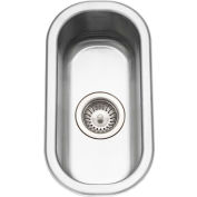 Houzer® Stainless Steel Club Series Undermount Compact Bar/Prep Sink