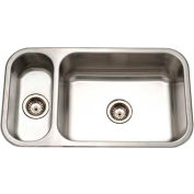 Houzer® EHD-3118-1 Undermount Stainless Steel 70/30 Double Bowl Kitchen Sink