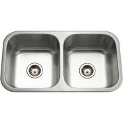 Houzer® MD-3109-1 Undermount Stainless Steel 50/50 Double Bowl Kitchen Sink