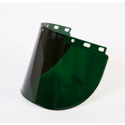Honeywell Fibre-Metal® Green Shade 5 Propionate Faceshield Window, 8" X 16-1/2" X .06"T