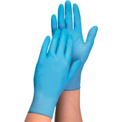 Honeywell Safety Exam Gants jetables en nitrile, testé au fentanyl, 3,5 mil, large, bleu, 100 / boîte