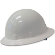 Honeywell Fibre-Metal® Full Brim Hard Hat, Ratchet Suspension, White, HDPE, E1 Series