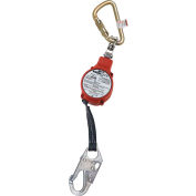 Miller® MiniLite™ 11'L Fall Limiter, Steel Twist-lock Carabiner and Swivel Shackle