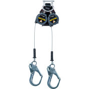 Miller® TurboLite® Edge Personal Fall Limiter, 2-Legs, Aluminum Hook, 9', MFLEC2-12/9FT