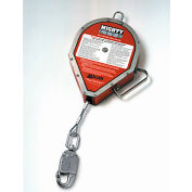 Honeywell Miller MightyLite Web 30' Self-Retracting Lifeline , 3/16" SS Wire Rope, Tagline/Carabiner