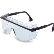 Uvex® Astrospec S2500 OTG Safety Glasses, Black Frame, Clear Lens, Scratch-Resistant